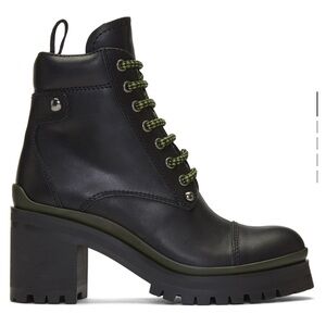 Miu Miu Black Heeled Ankle Boots